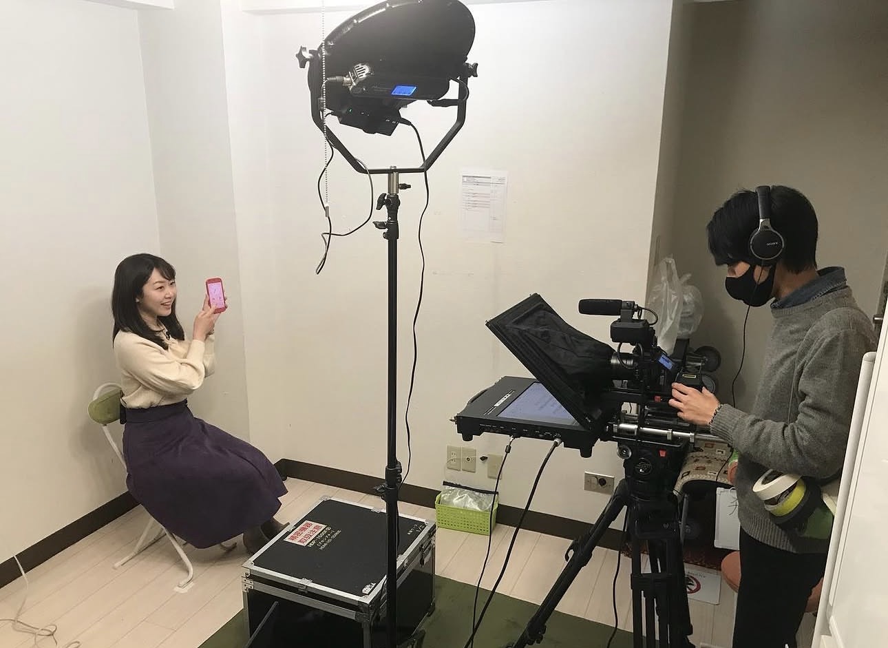 撮影現場の様子